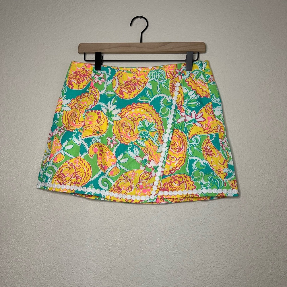 Lilly Pulitzer Yellow & Green Skort Size 6